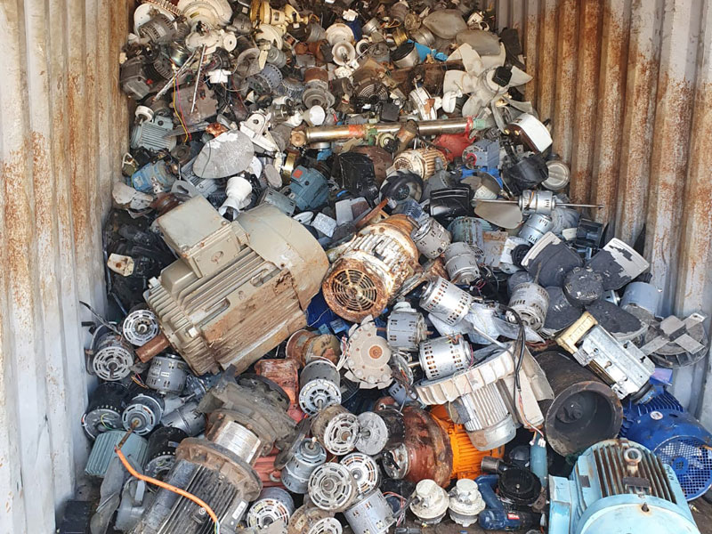 Contaminated Electric Motor Scrap